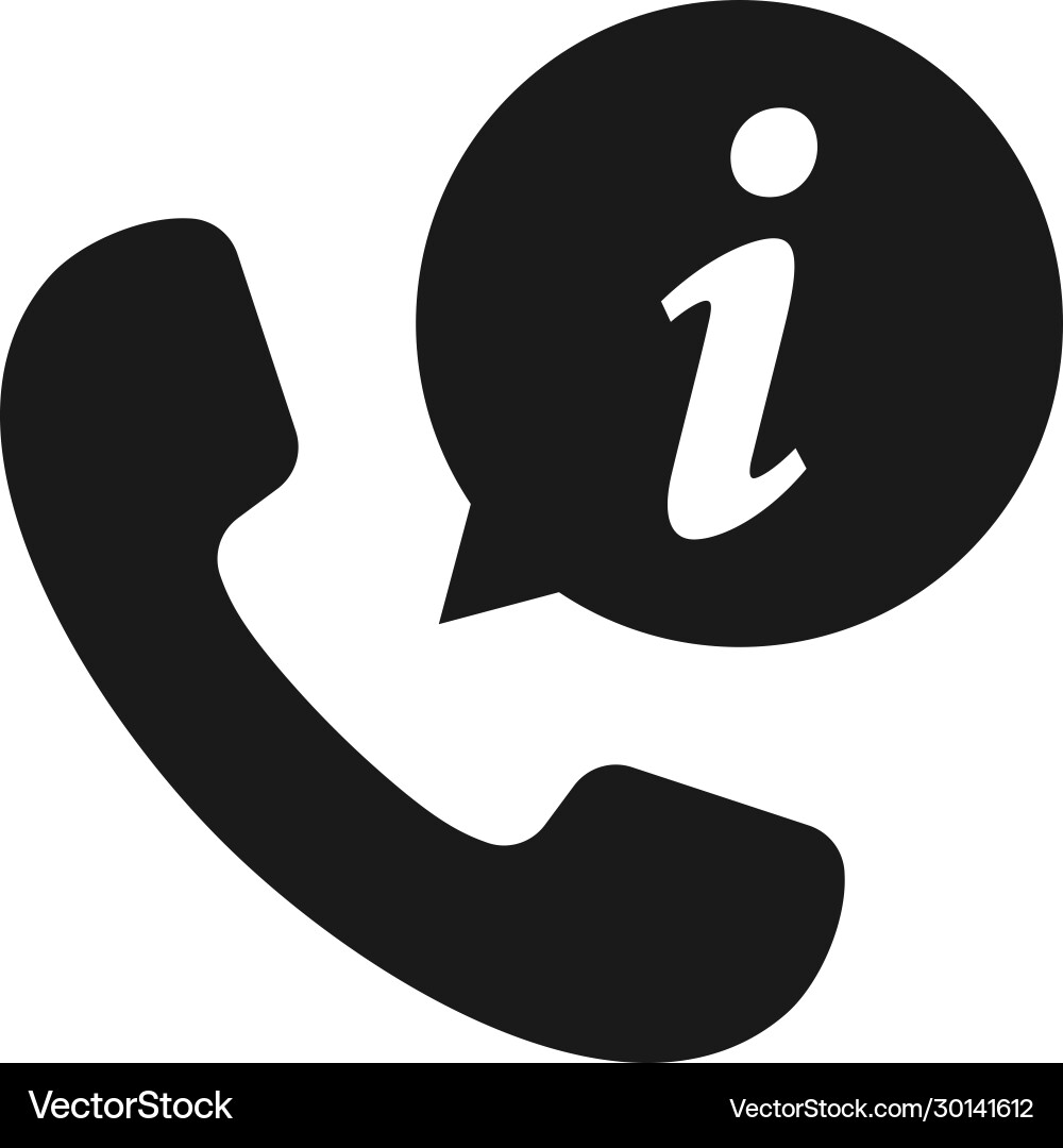Call information icon app symbol for your web vector image