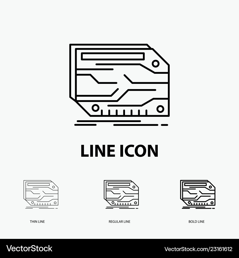 Card component custom electronic memory icon Card component custom electronic memory icon vector image