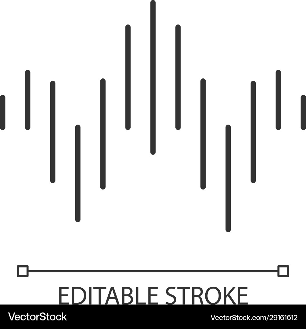 Dj sound wave linear icon thin line soundtrack – Royalty-Free Vector |  VectorStock, image size:1000x1075