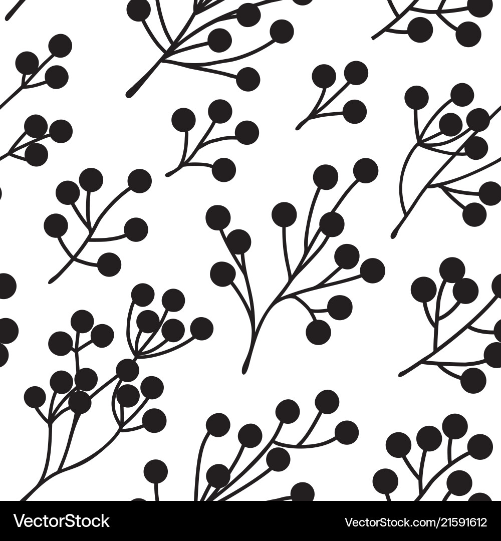Elegant Botanical Pattern Vector Image