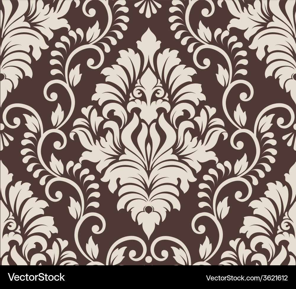 Elegant Damask Pattern vector image