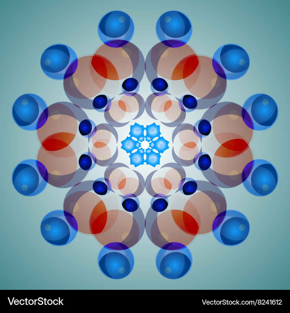 Fractal pattern abstract 3d Vector Image