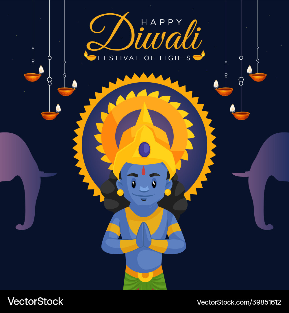 Happy diwali banner design Happy diwali banner design vector image