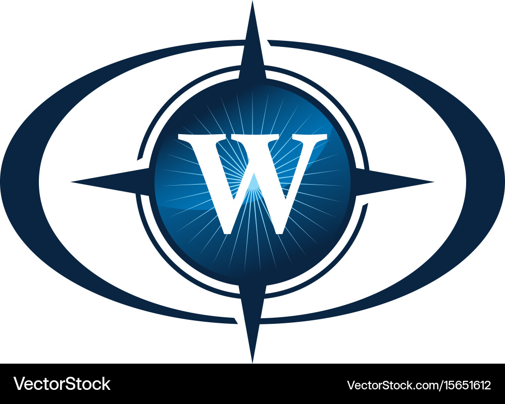 Insights guide initial w vector image