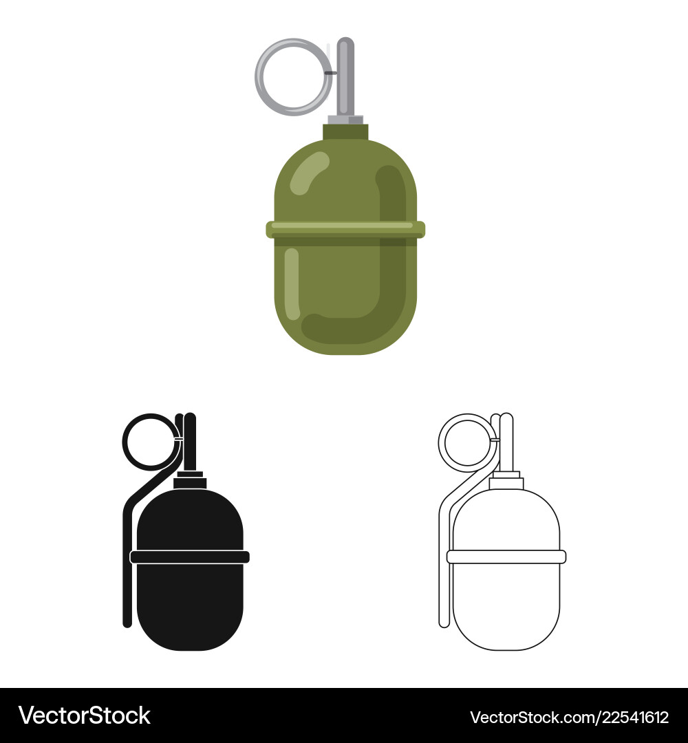 Isolated object of weapon and gun symbol Vector Image