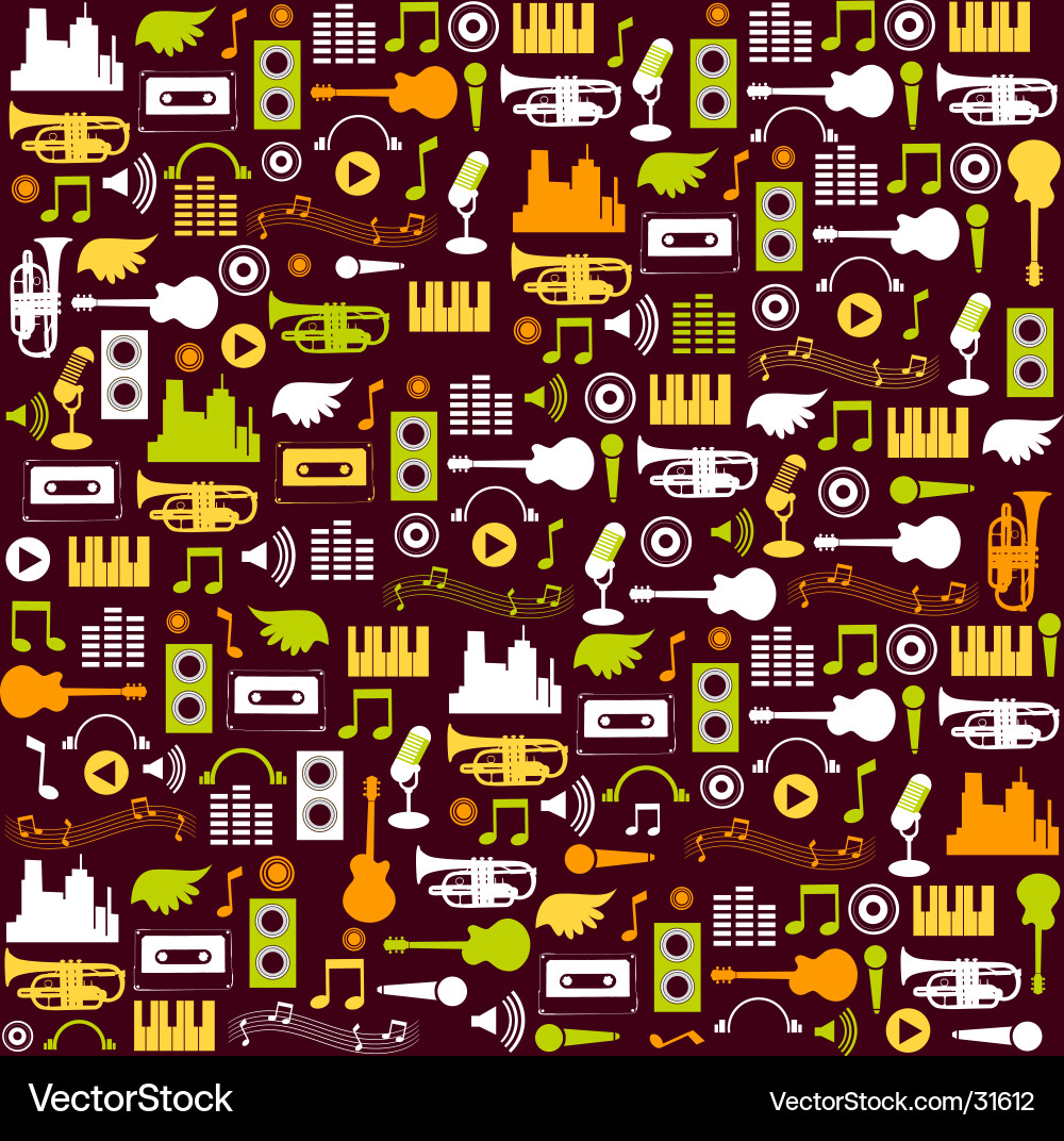 Musical Note Wallpaper vector image