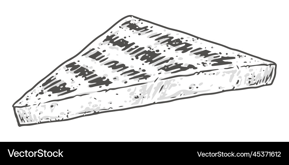 Toasted bread colorful label detailed Toasted bread colorful label detailed vector image