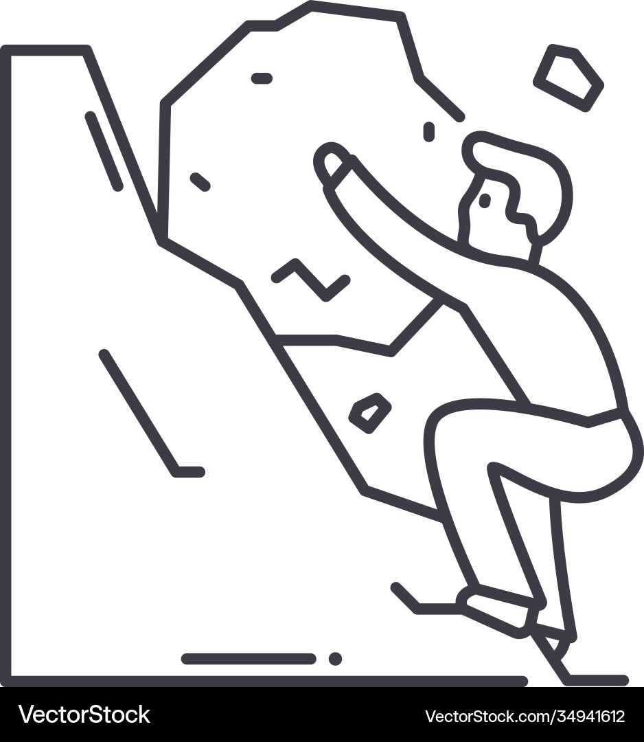 Useless work icon linear isolated Useless work icon linear isolated vector image