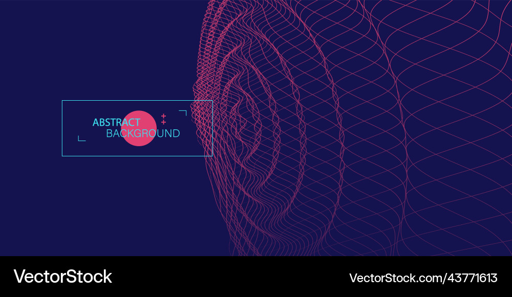 Abstract background with waves 3d surface Abstract background with waves 3d surface vector image