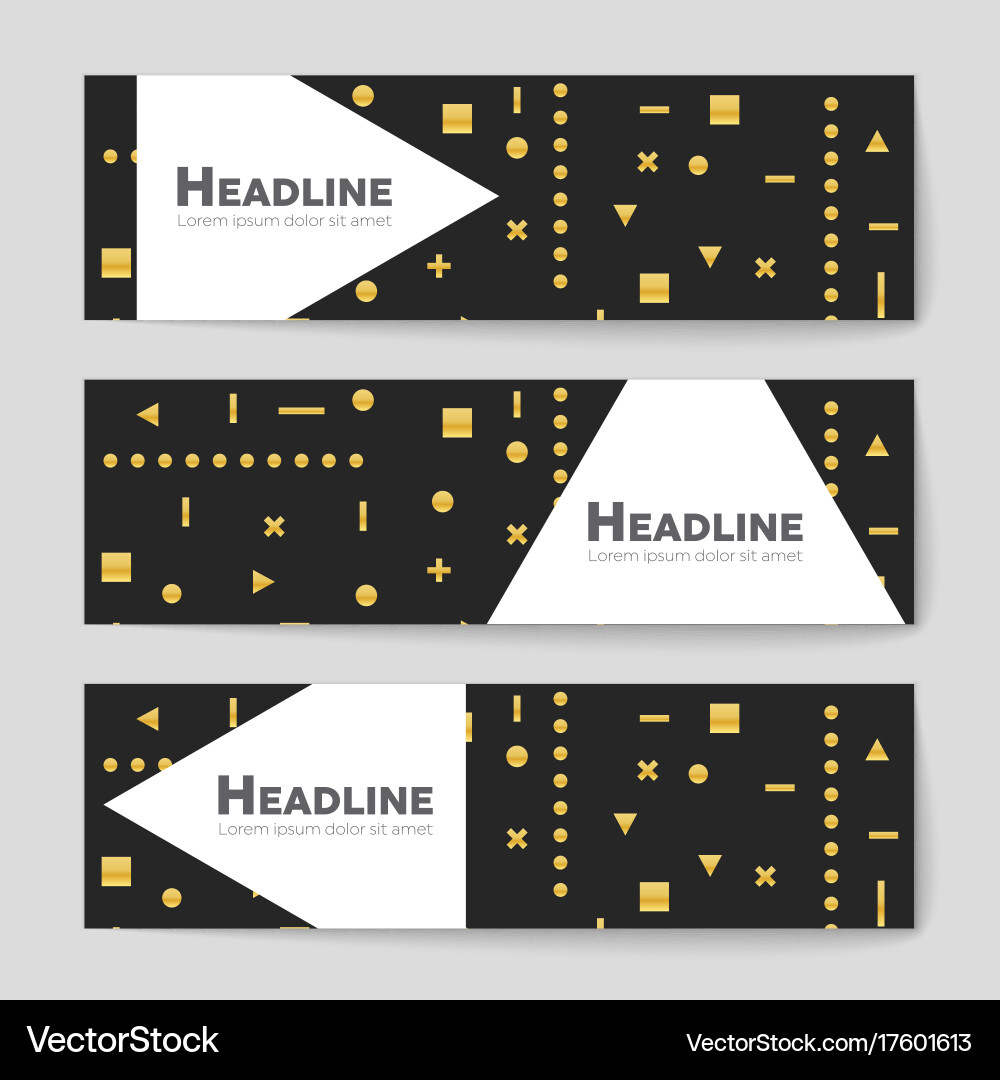 Abstract layout background set for art vector image