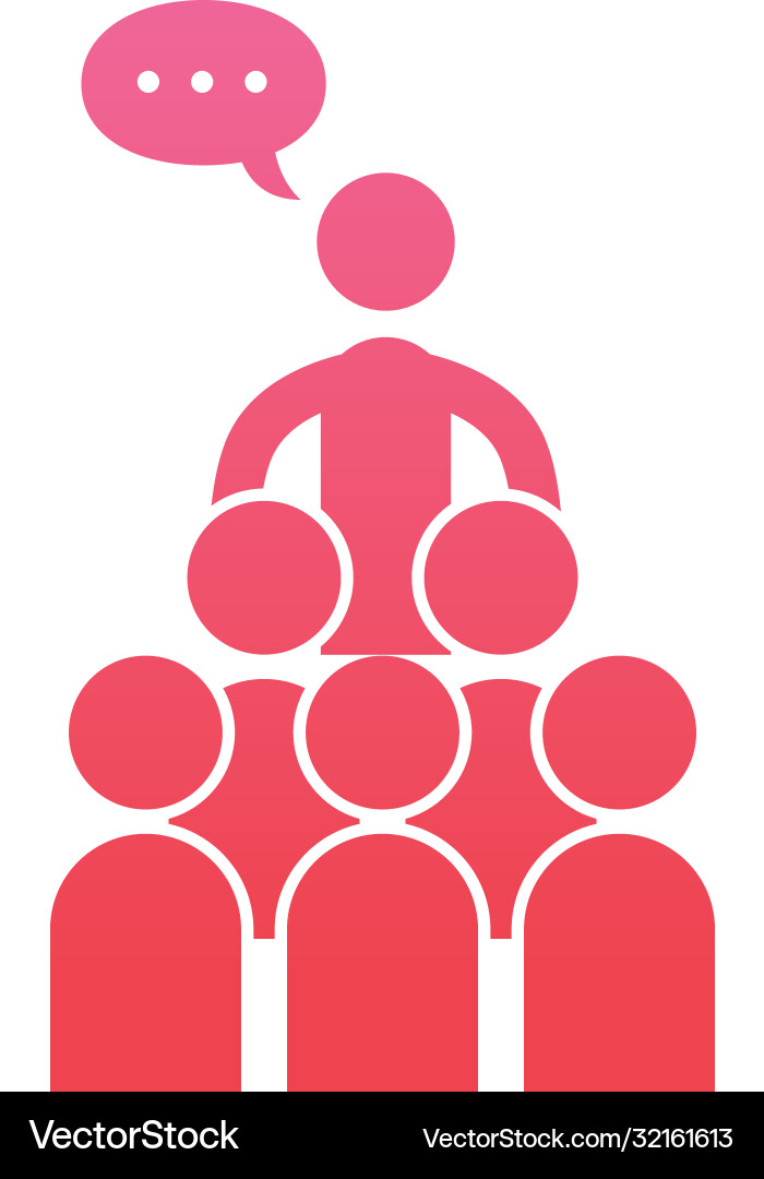 Avatars with communication bubble gradient style Avatars with communication bubble gradient style Vector Image