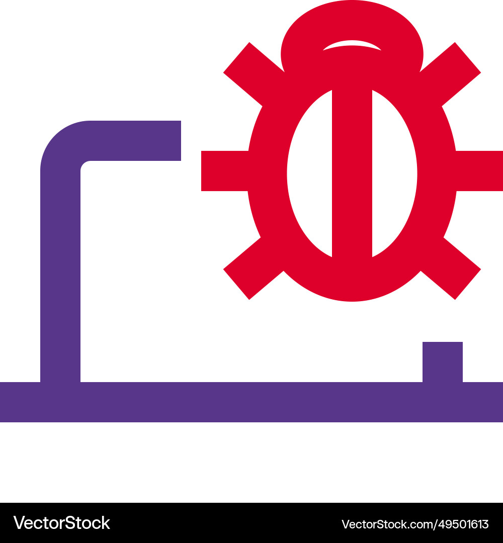 Coding error in a piece of software Vector Image