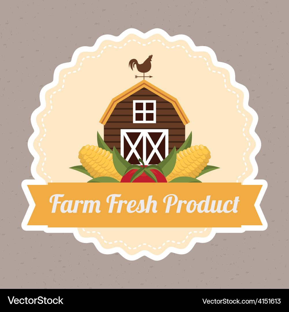 Farm fresh Royalty Free Vector Image - VectorStock
