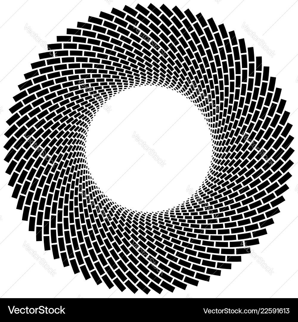 Geometric circle element with radial rectangle Geometric circle element with radial rectangle Vector Image