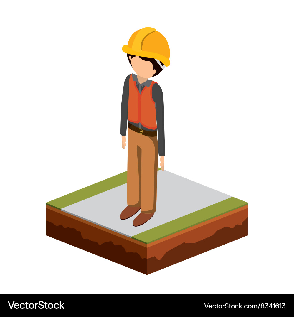 Isometrics builder design Vector Image