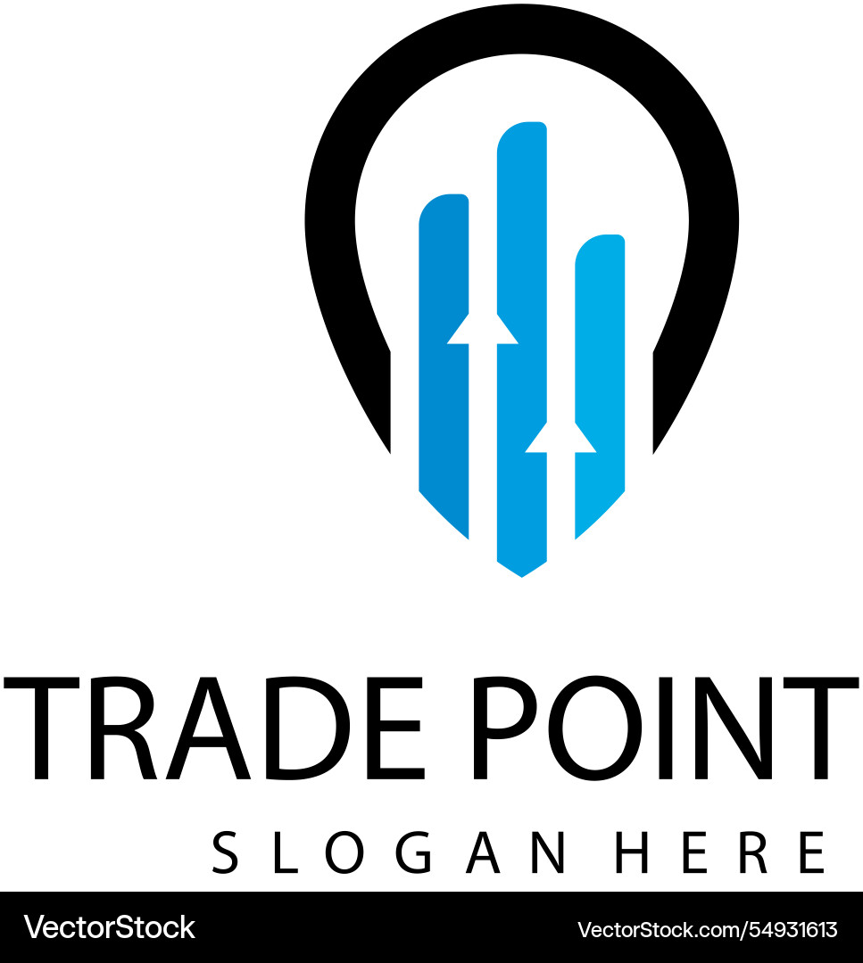 Map pointer icon logo design template Map pointer icon logo design template vector image
