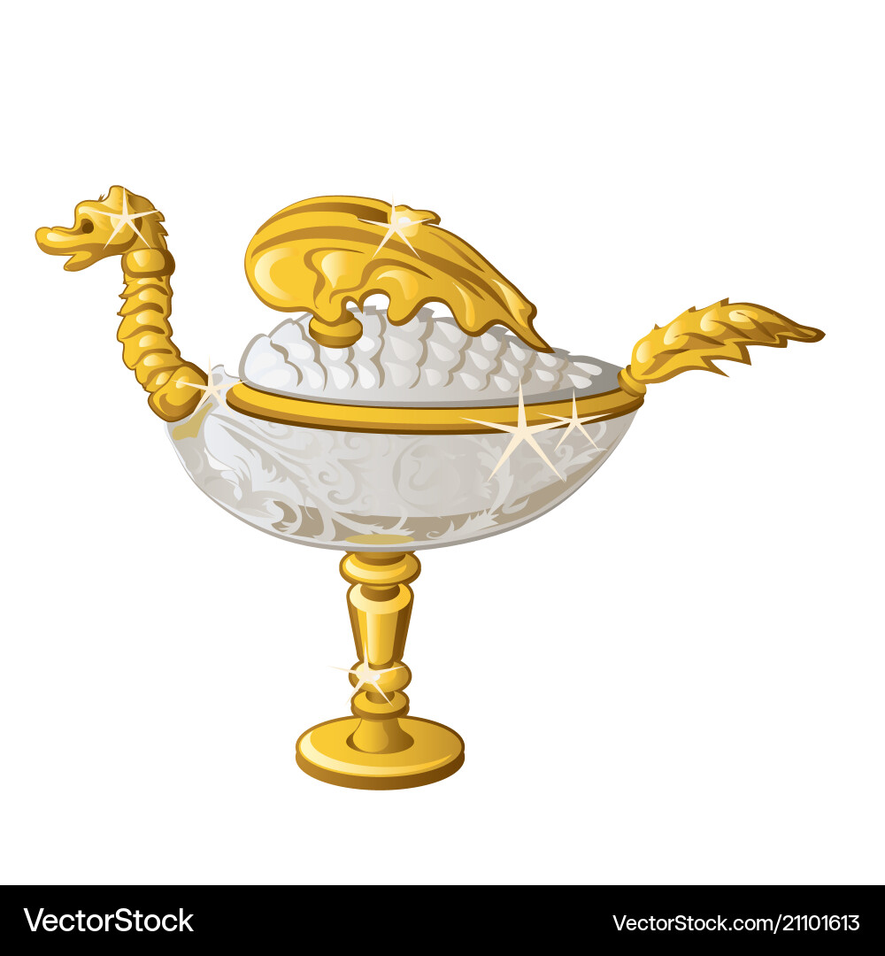 Ost Souvenir in Form einer goldenen Öllampe Ost Souvenir in Form einer goldenen Öllampe vektorbild