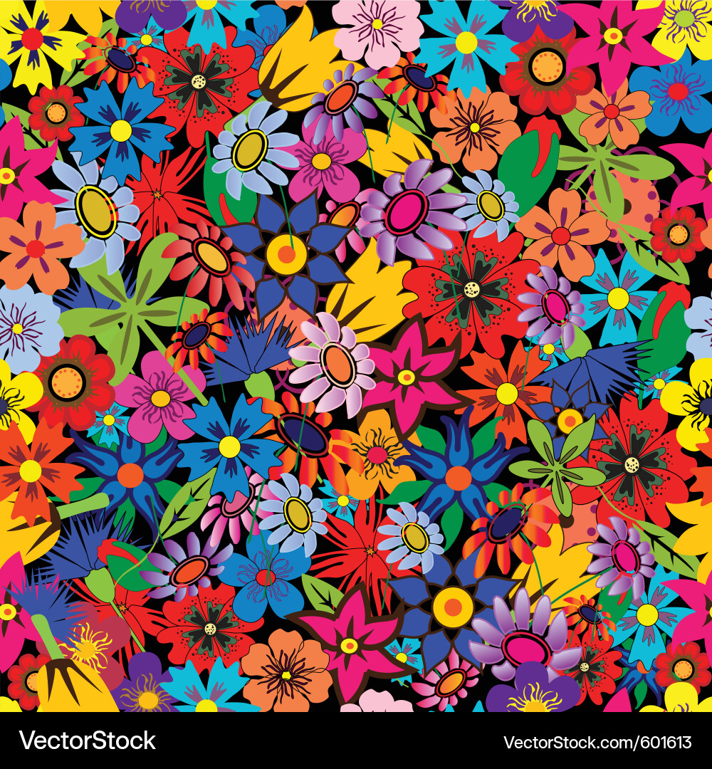 Seamless flowers Royalty Free Vector Image - VectorStock