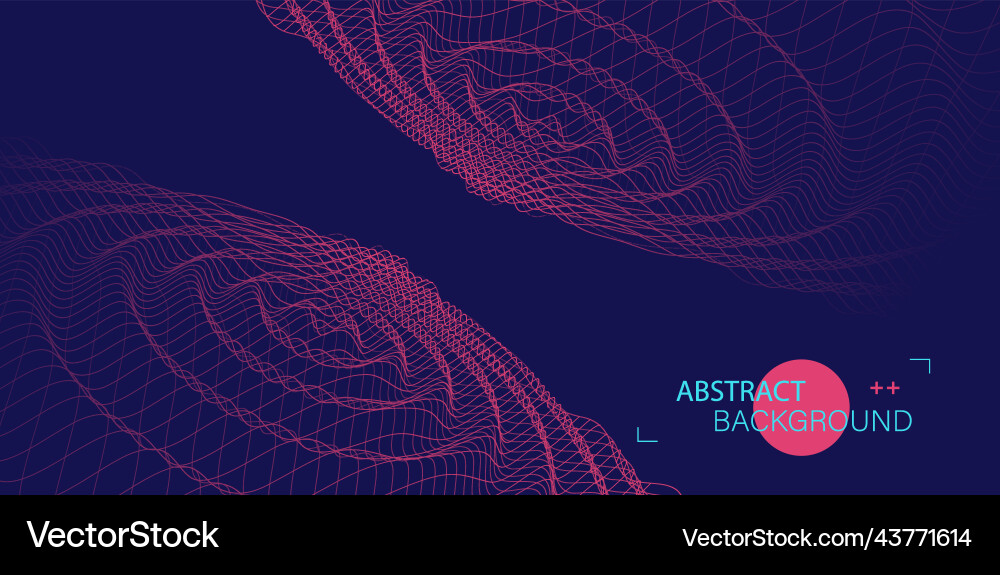 Abstract background with waves 3d surface Abstract background with waves 3d surface Vector Image