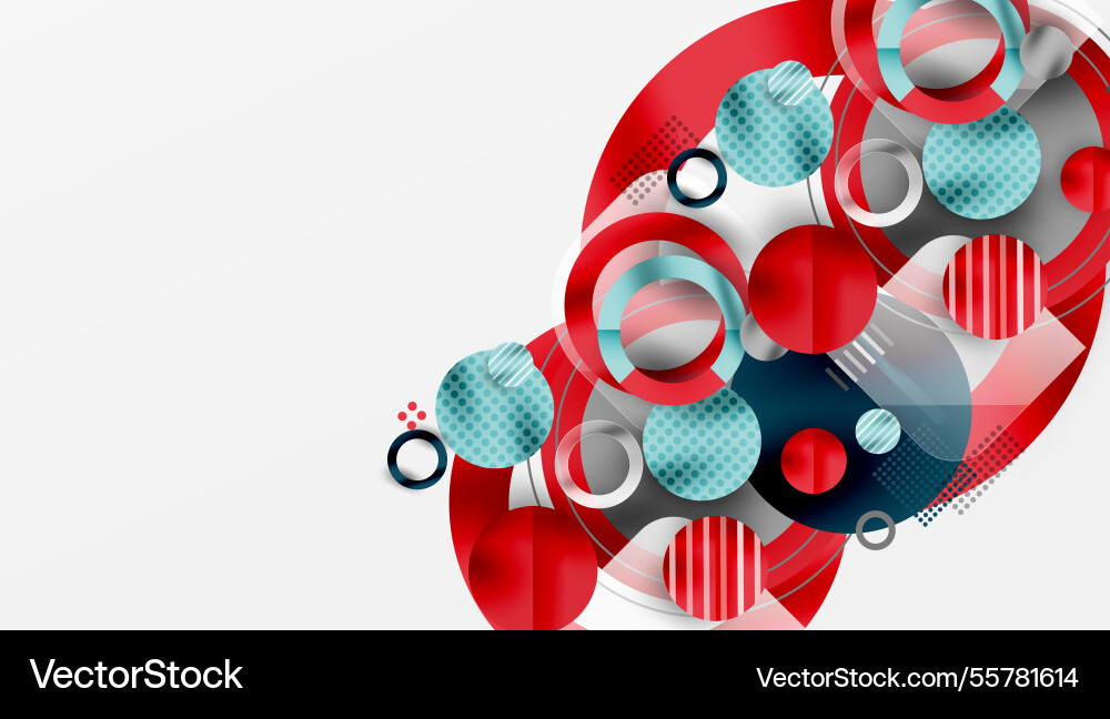 Abstract circle design with overlapping Abstract circle design with overlapping Vector Image