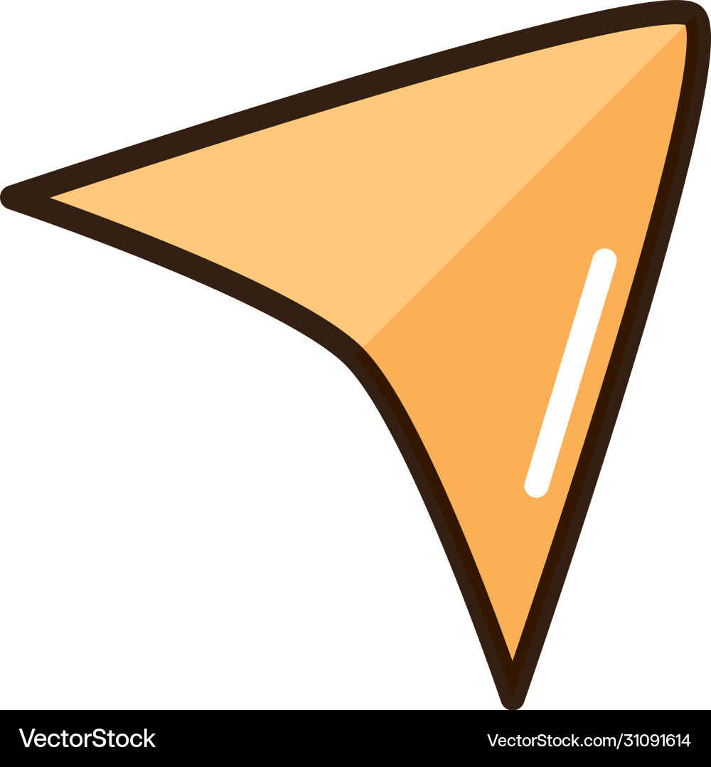 Cursor internet web technology interface line vector image