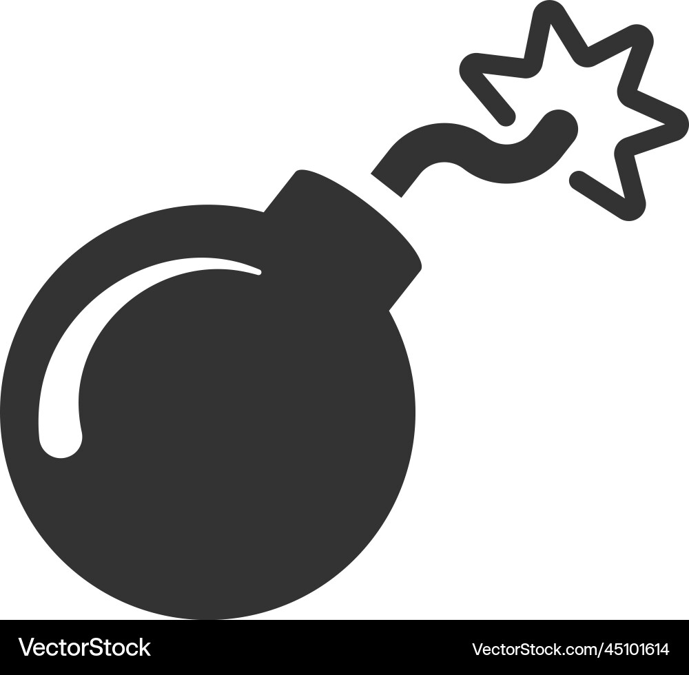 Exploding boom icon Vector Image
