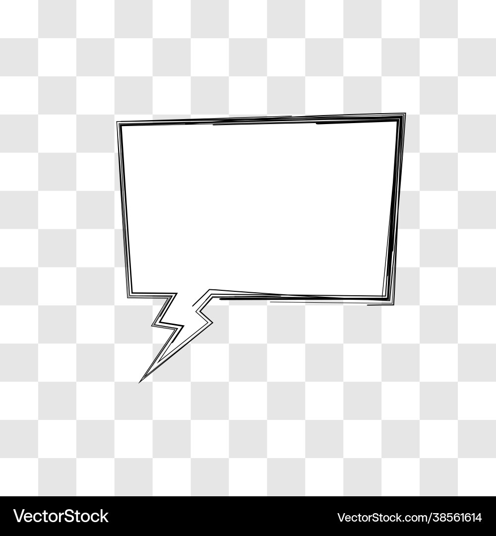 Scribble dialogue box simple concept Scribble dialogue box simple concept vector image