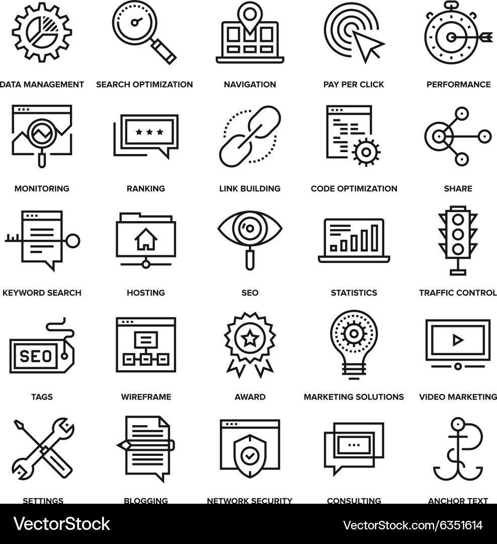 Seo and web optimization Vector Image