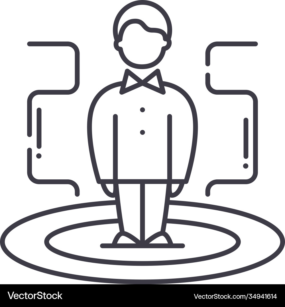 Strret view icon linear isolated Strret view icon linear isolated vector image