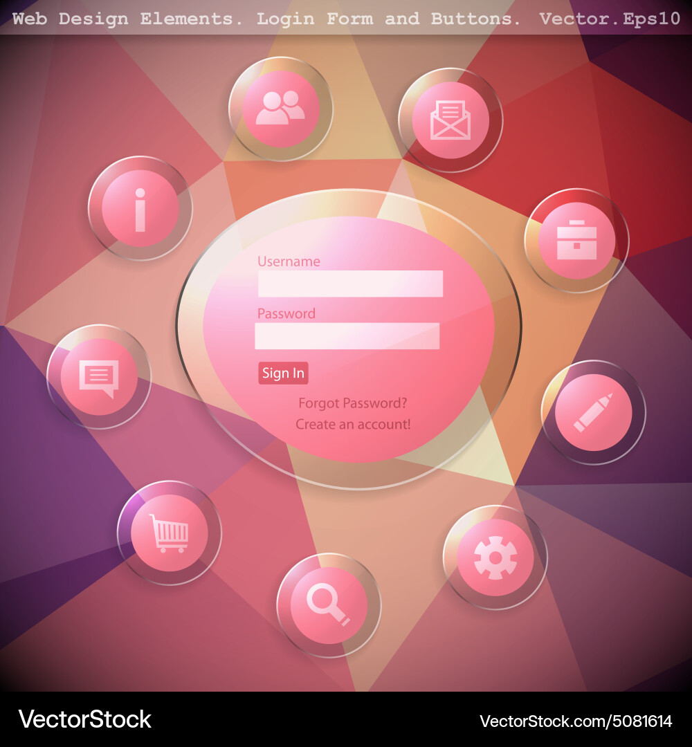 Web design elements Vector Image