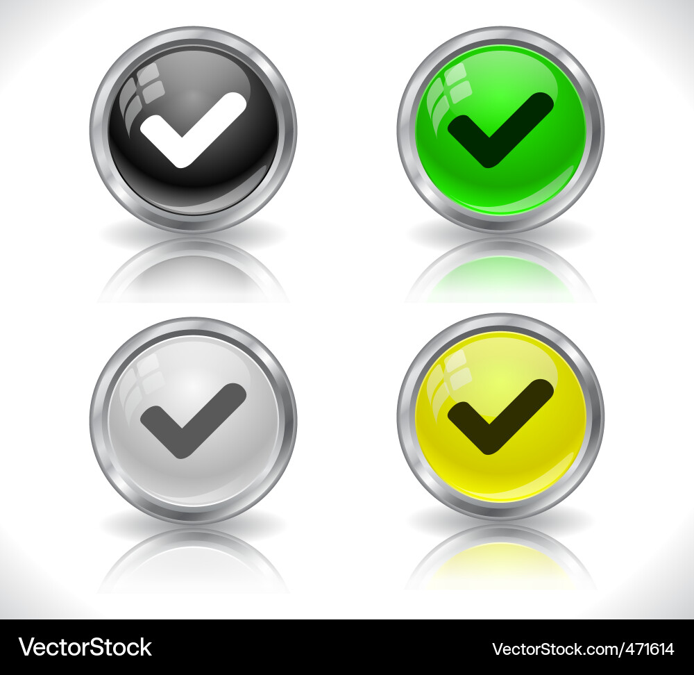 Website buttons vector image