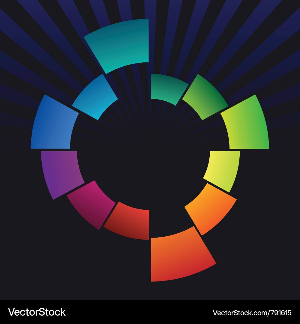 Abstract coloured ring Vector Image