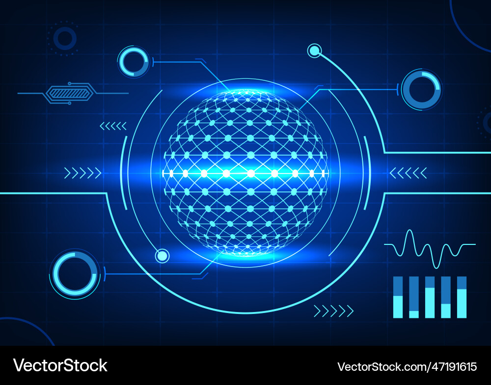 Data processor technology background it works Data processor technology background it works vector image