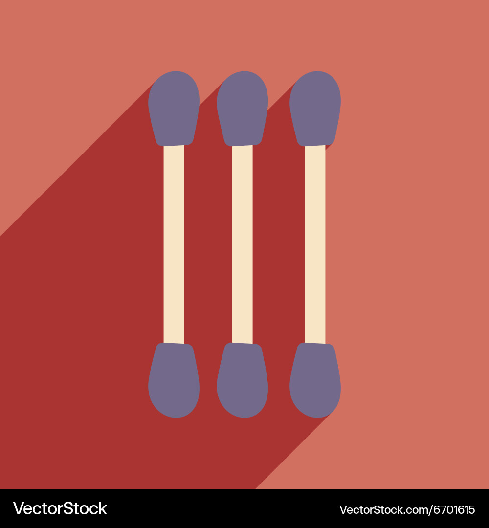 Flat with shadow icon and mobile application Vector Image
