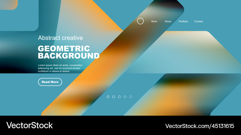 Fluid gradient triangles landing page background Fluid gradient triangles landing page background vector image