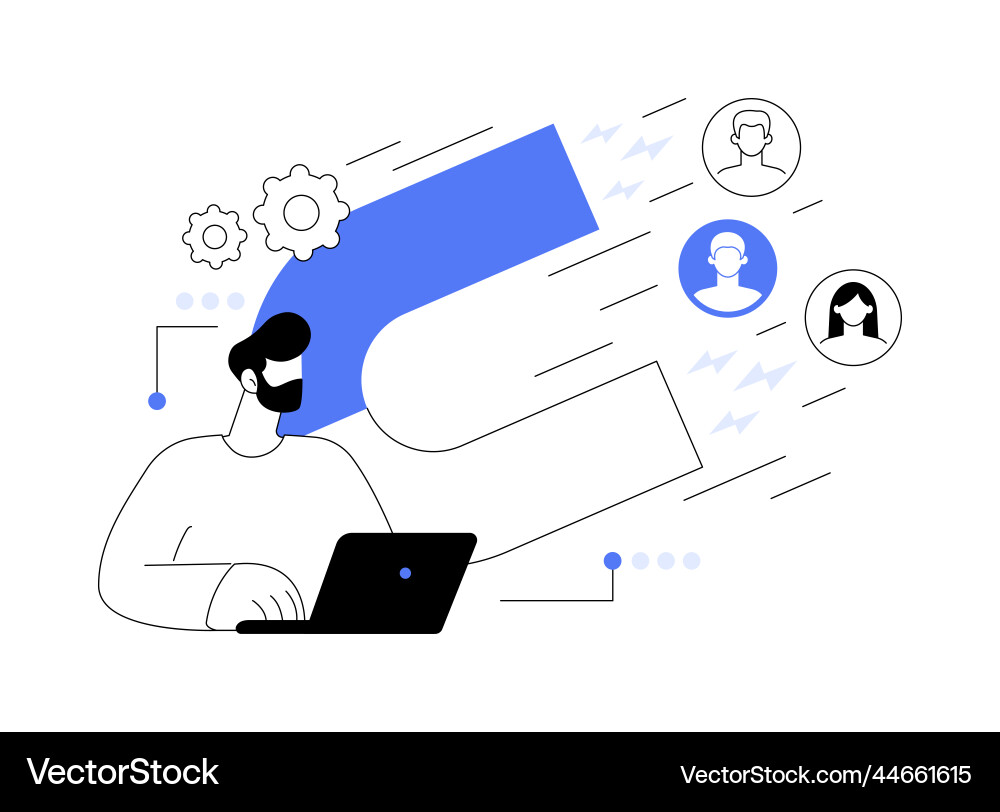 Generate more traffic abstract concept Vector Image