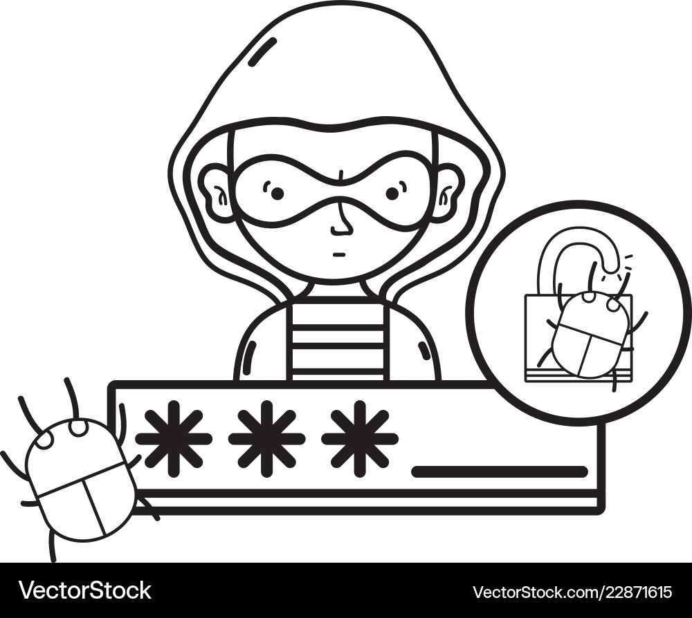 Isolated security system design Vector Image