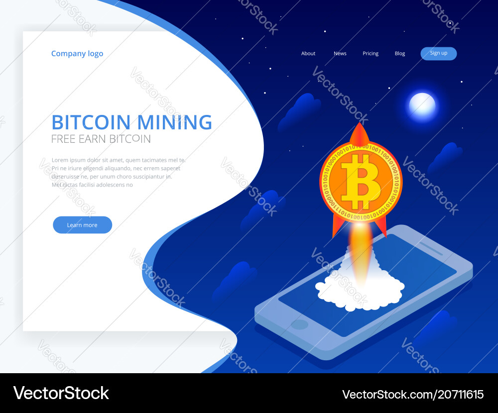 Isometric concept of cryptocurrency and blockchain Isometric concept of cryptocurrency and blockchain vector image