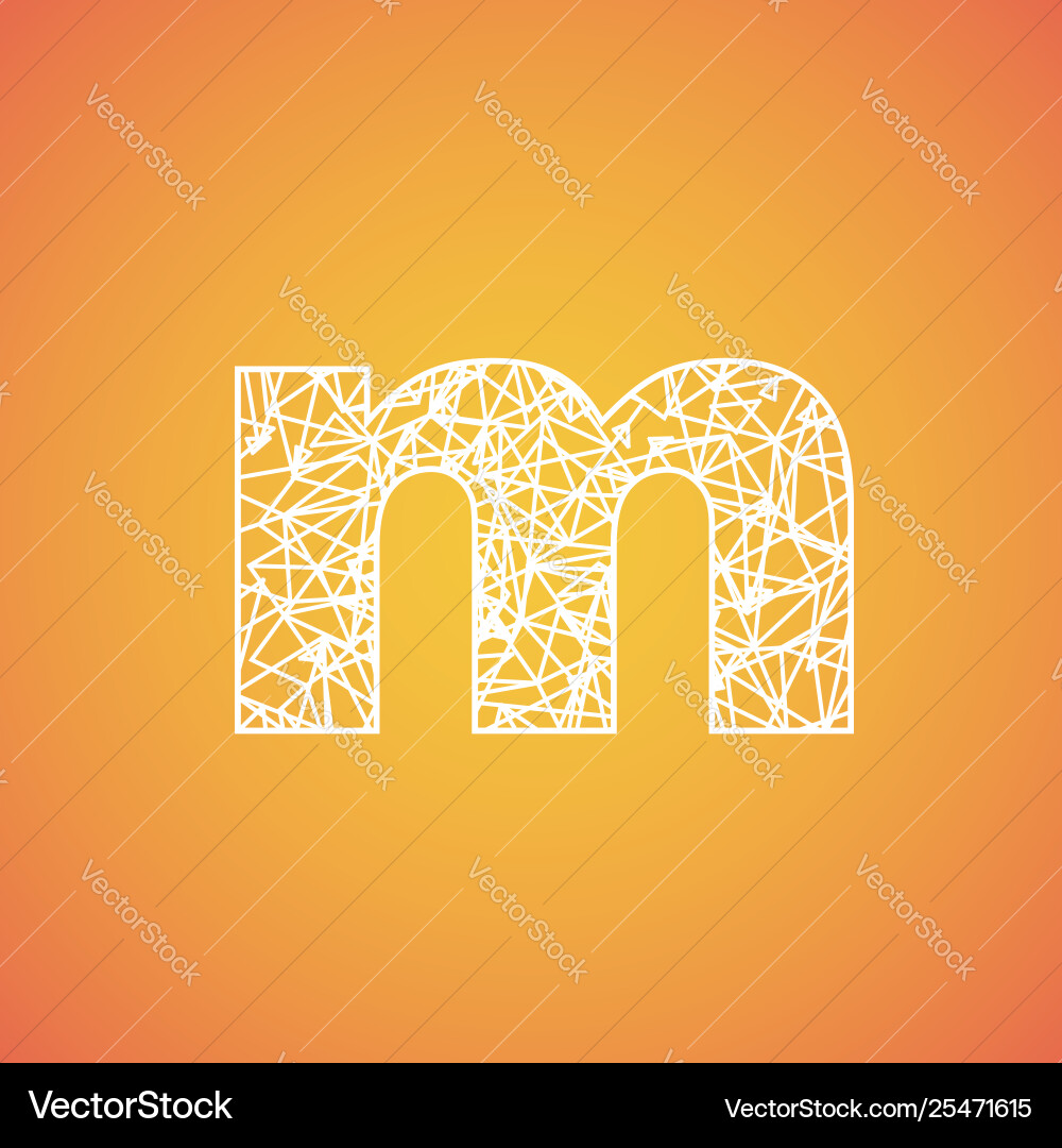 Net font from a typeset vector image