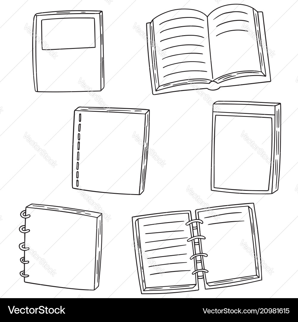 Notebook Collection Vector Image