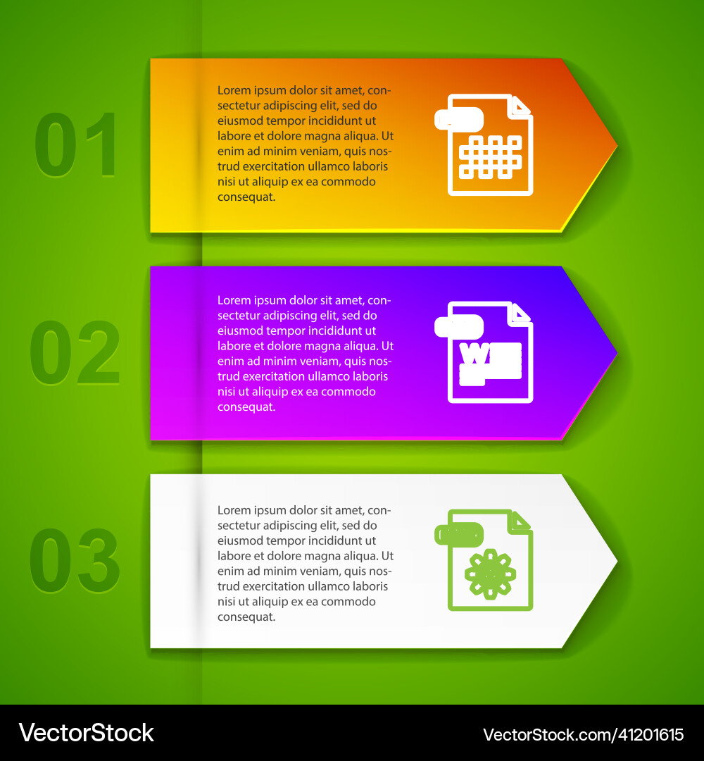 Set line png file document doc max and html Set line png file document doc max and html Vector Image