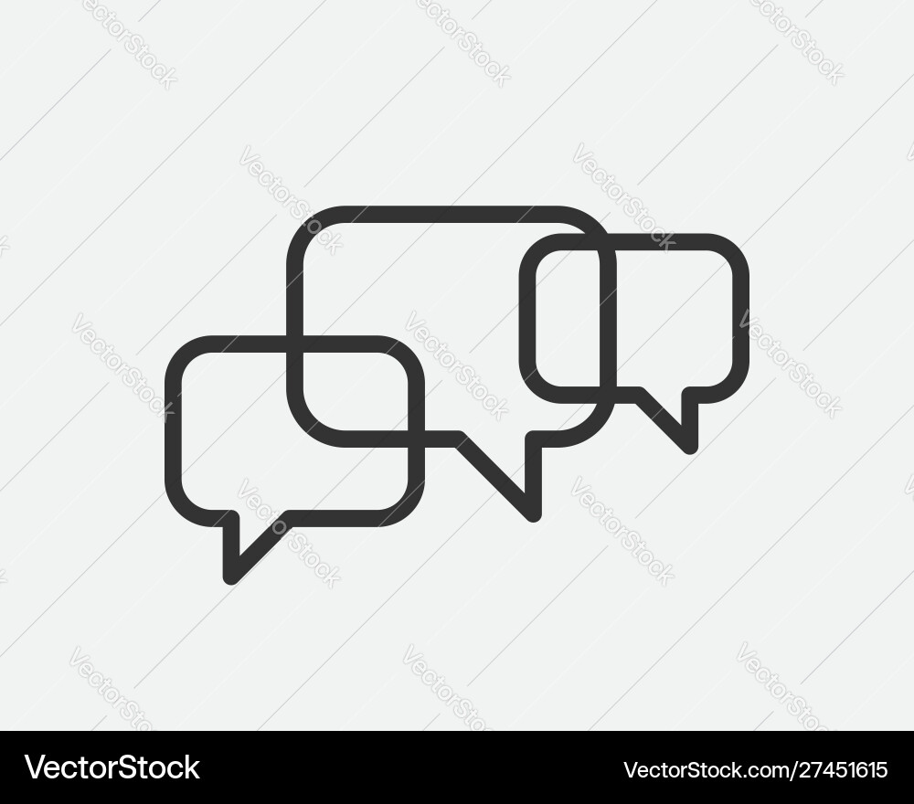 Talk bubble speech icon blank empty bubbles Talk bubble speech icon blank empty bubbles vector image