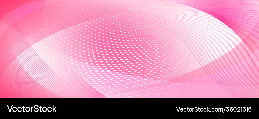 Abstract background curves and halftone dots vector image