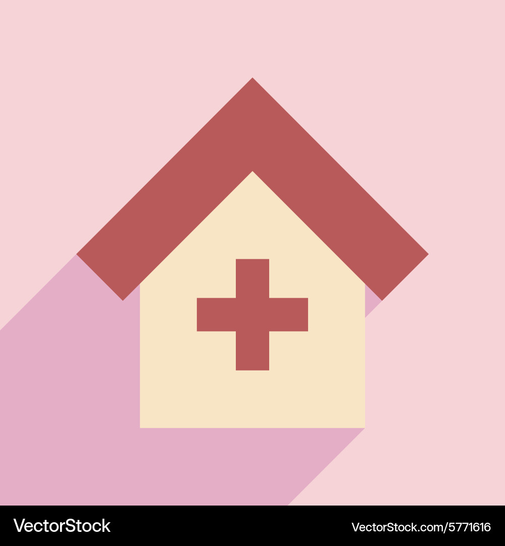 Flat with shadow icon and mobile application Vector Image