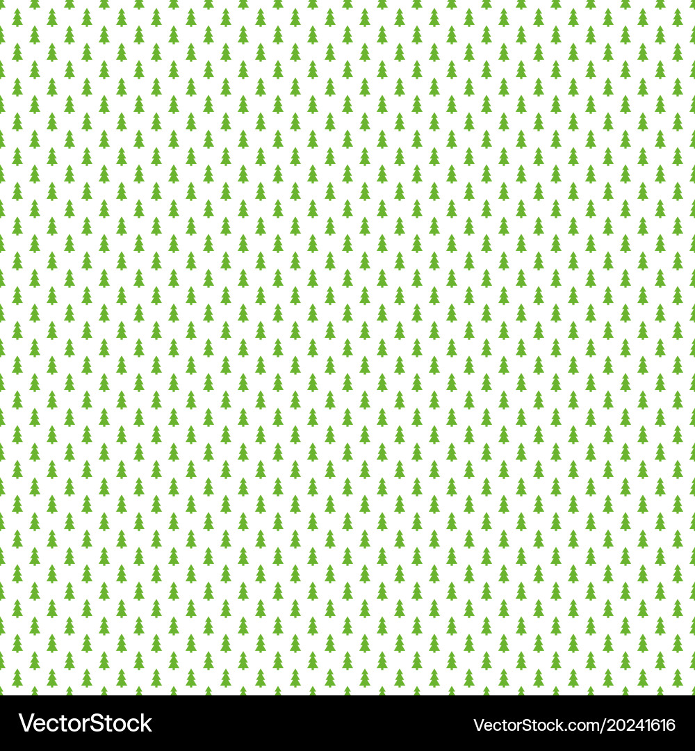 Repeating geometrical pine tree pattern vector image