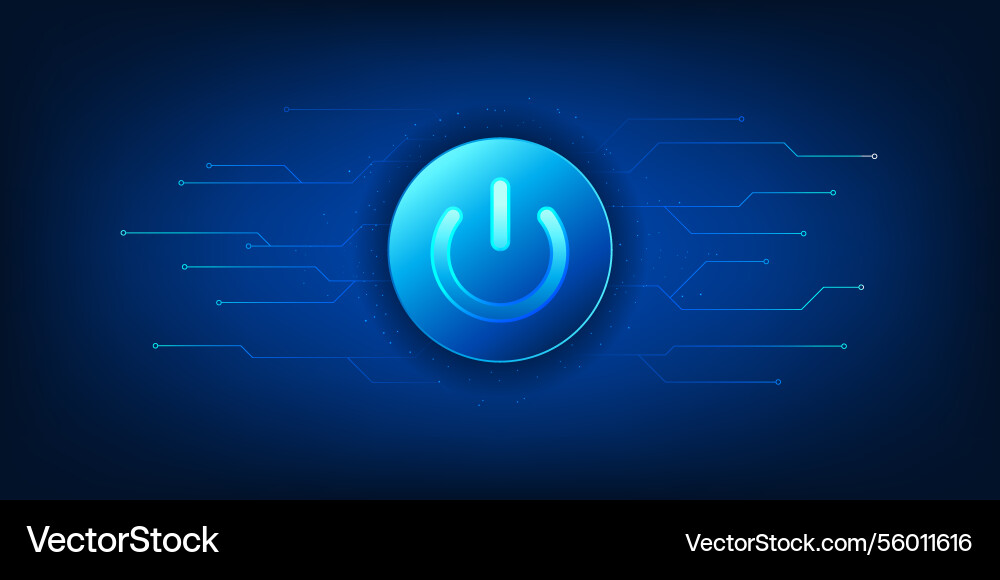Technology switch background the on off button Technology switch background the on off button vector image