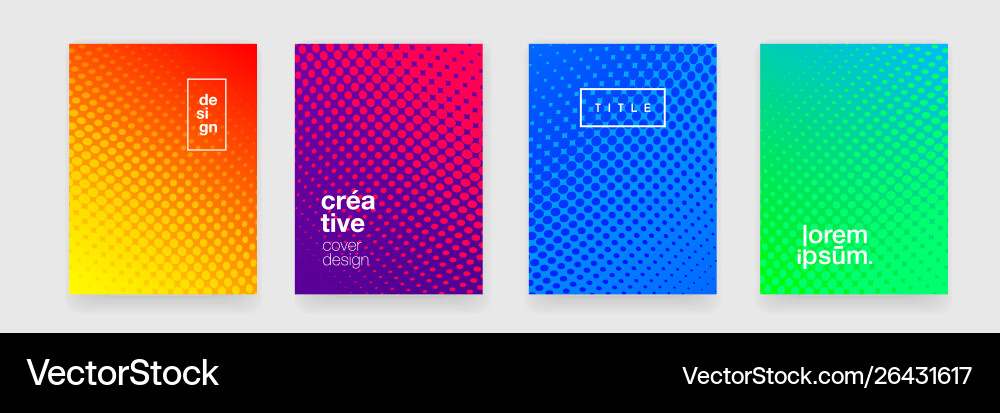 Abstract Color Circle Patterns vector image
