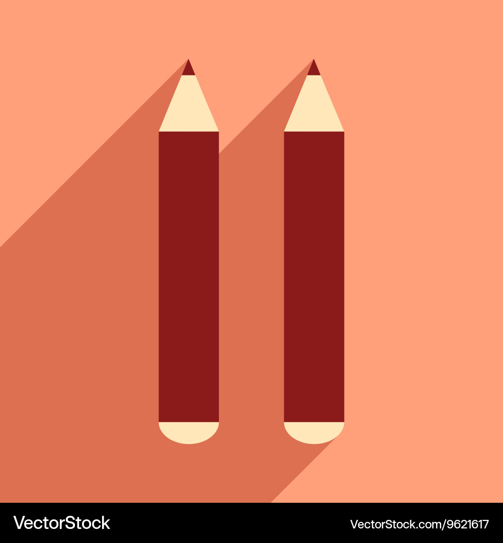 Flat with shadow icon and mobile application Vector Image