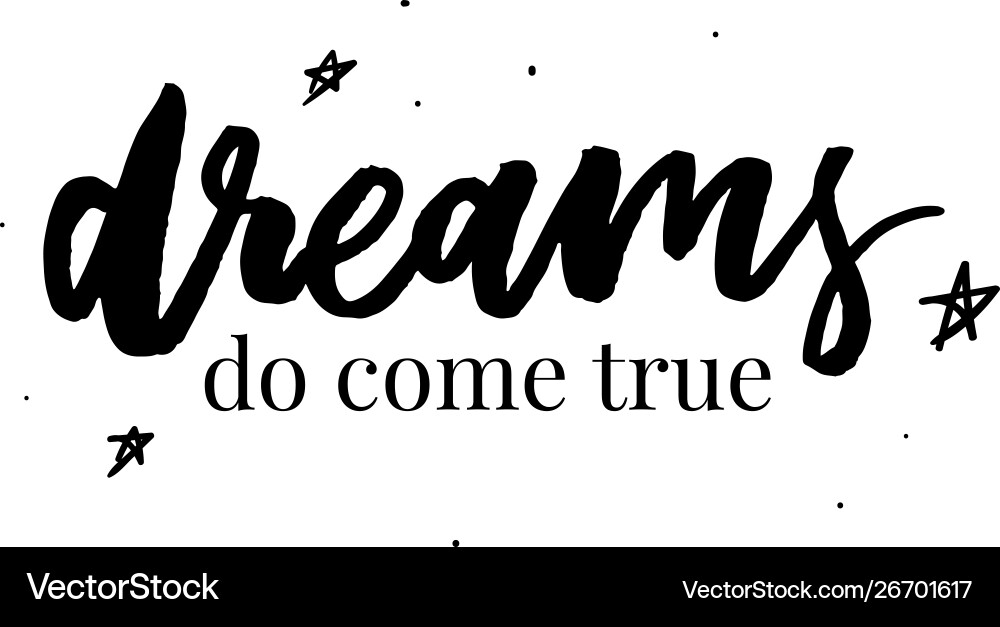 Follow your dreams card beautiful greeting banner Follow your dreams card beautiful greeting banner vector image
