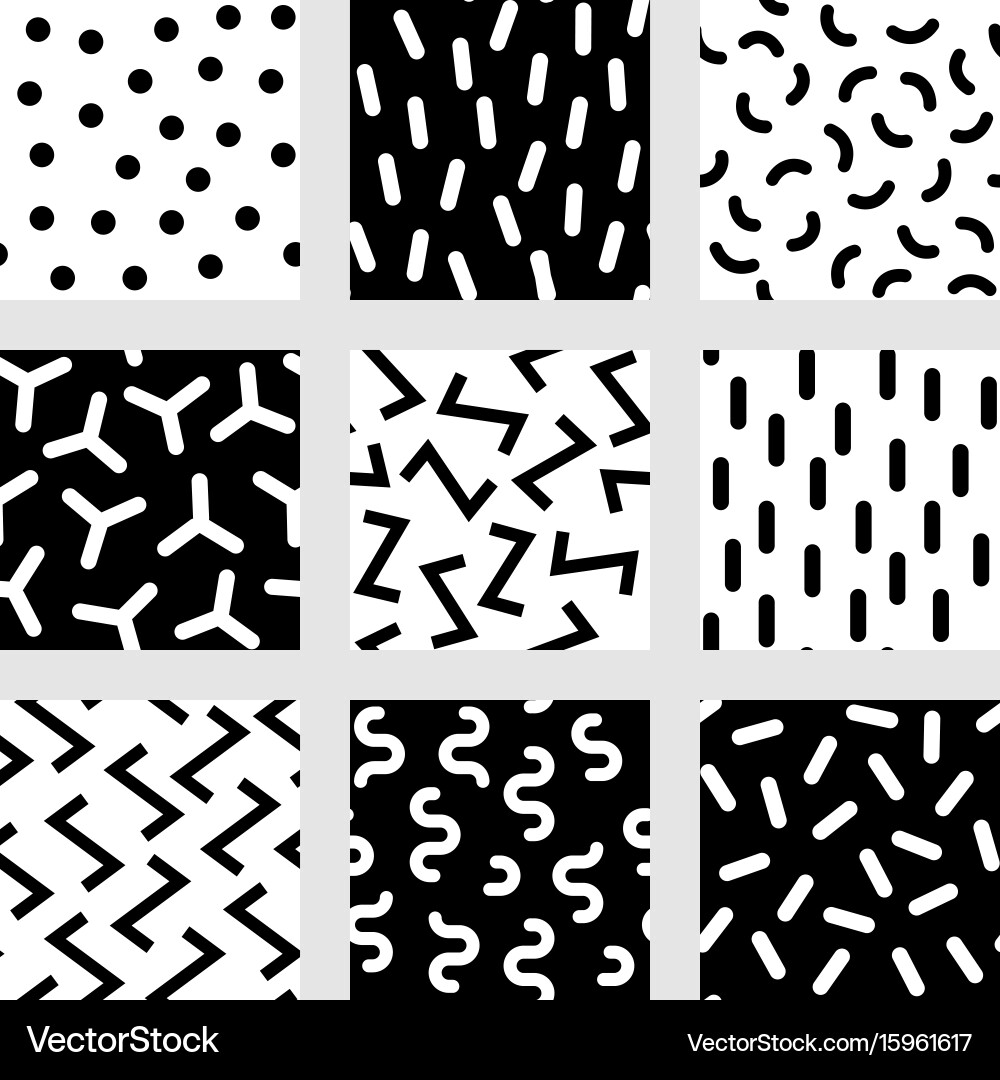 Geometric abstract seamless pattern simple motif Vector Image